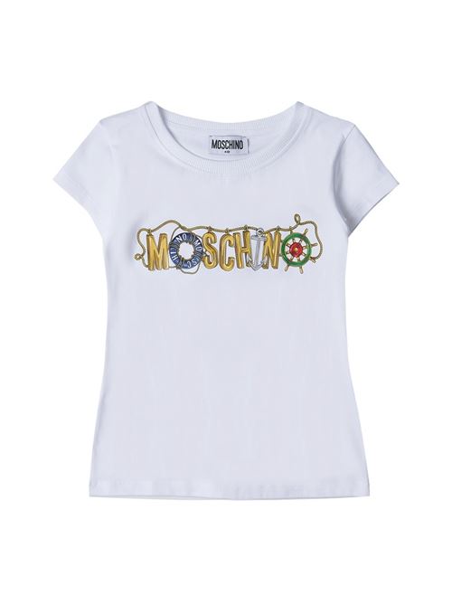 T-SHIRT M/C MOSCHINO KID | H2M042 LBA00/10101